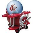 Peanuts Snoopy Flying Ace Water Globe